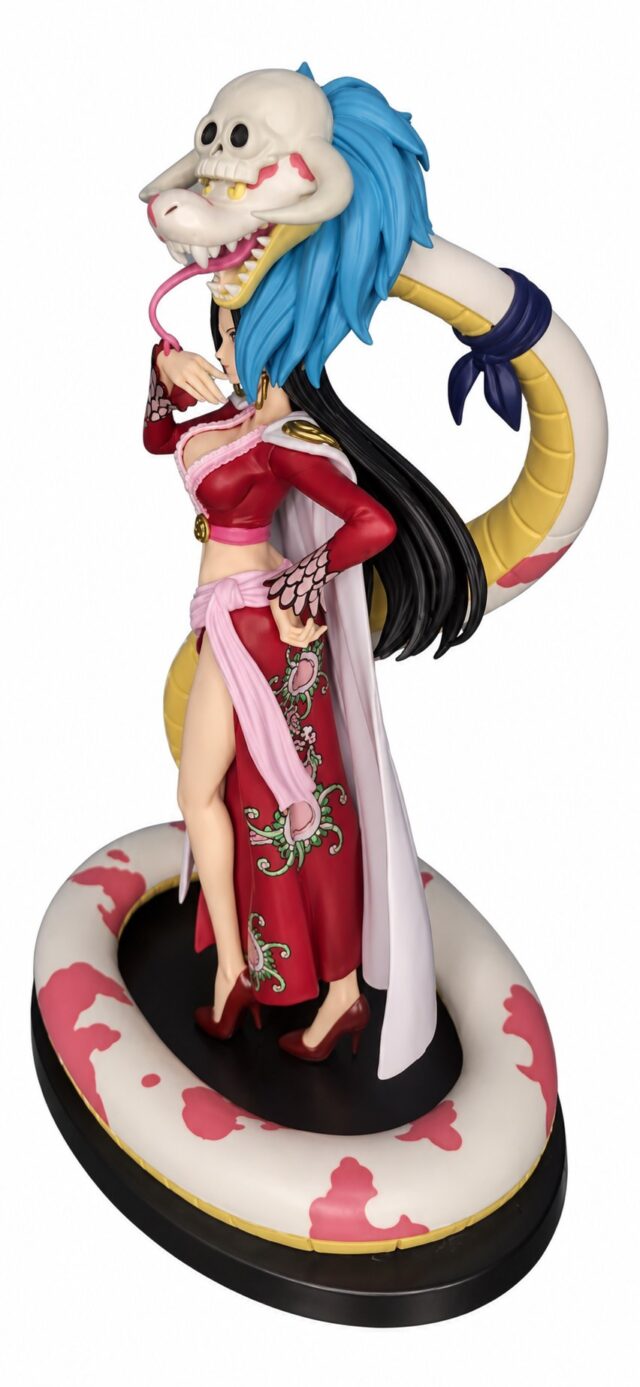 Figura de anime Boa Hancock de One Piece de Banpresto, línea DXF The Grandline Series Extra, pieza coleccionable con vestuario rojo y rosa, ideal para fans de One Piece y vitrinas de coleccionistas, foto 3 de 3