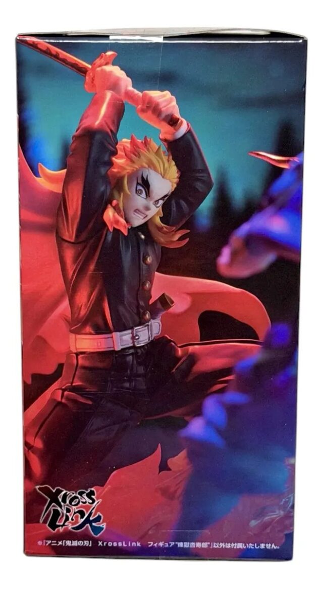 Figura de anime Rengoku Kyojuro de Demon Slayer Kimetsu no Yaiba, línea Xross Link de 19 cm de alto, figura coleccionable en caja con diseño de acción, para fans y coleccionistas del anime, foto 2 de 7