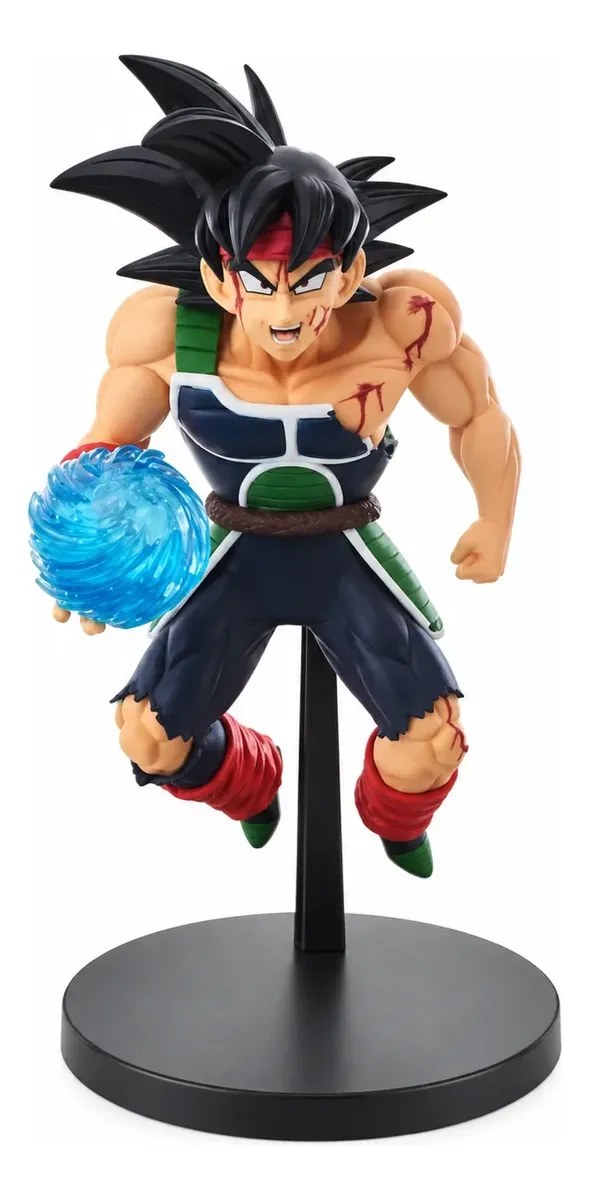 Figura coleccionable de Bardock de Dragon Ball Z de Banpresto, línea G×materia, con esfera de energía azul en la mano, detalle de personaje de anime para fanáticos y coleccionistas de la serie, foto 3 de 6