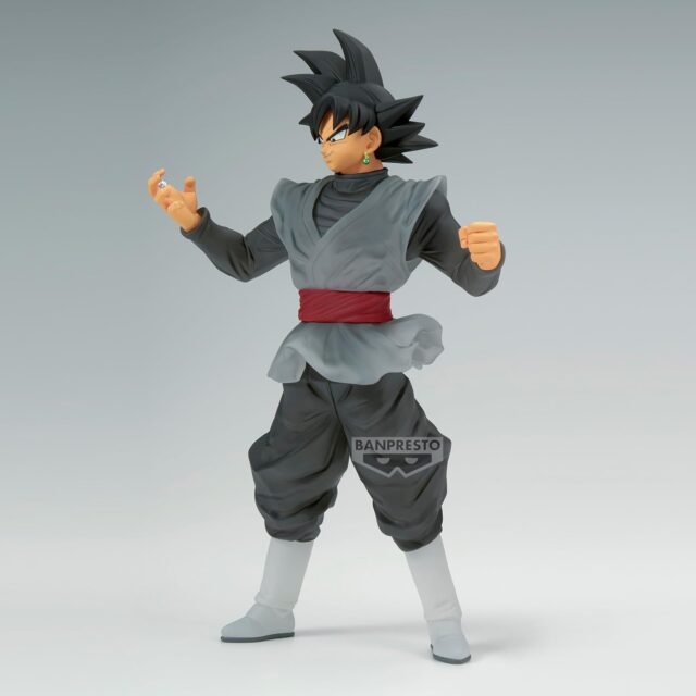 Figura de Goku Black de Dragon Ball Super, serie Clearise de Banpresto, figura de colección de 19 cm con acabado en negro y gris y pose de combate, para vitrina, regalo o colección de fans, foto 4 de 5