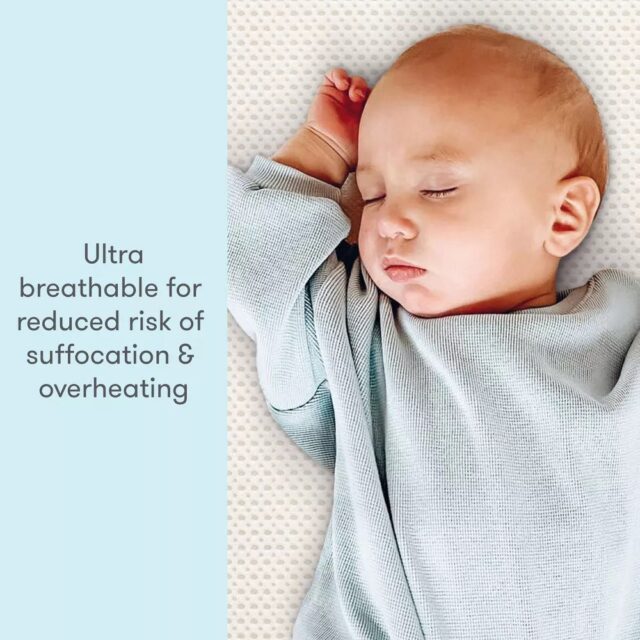 Colchón para cuna Newton Essential, lavable desde la funda hasta el núcleo, transpirable, hipoalergénico, con certificación GREENGUARD Gold y soporte de doble etapa para bebés y niños pequeños, foto 4 de 5