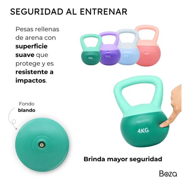 Pesa romana de 8 kg para entrenamiento de fuerza en casa o gimnasio, con asa ergonómica para ejercicios de levantamiento y acondicionamiento físico, pesa rusa de uso general para rutinas, foto 4 de 5