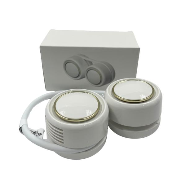 Ventilador para el cuello DQ210 portátil con carga tipo C, se enrolla para guardarlo fácilmente, medidas 118x59x49 mm, ideal para llevarlo a cualquier lado y refrescarte en el día a día, foto 2 de 6