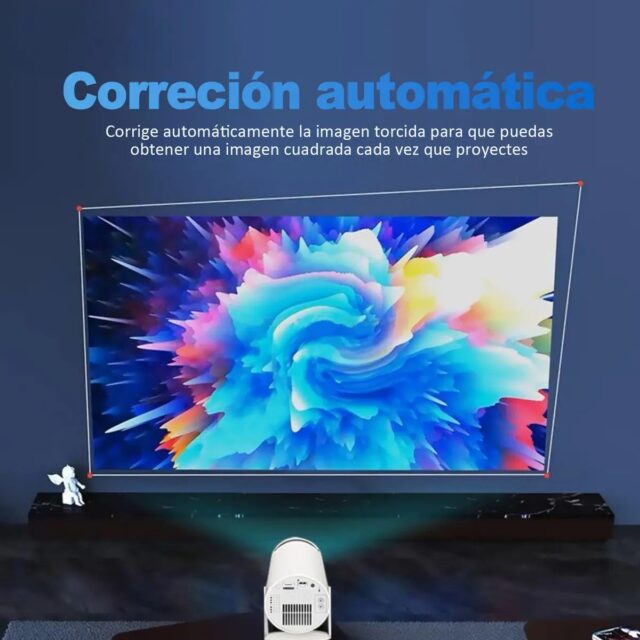 Proyector gamer con WiFi y Android 11 modelo MX30, resolución 1024 x 768 y 400 lúmenes, entradas HDMI, USB y tarjeta microSD, Bluetooth 5.4 y dos controles inalámbricos, para cine y videojuegos, foto 7 de 10