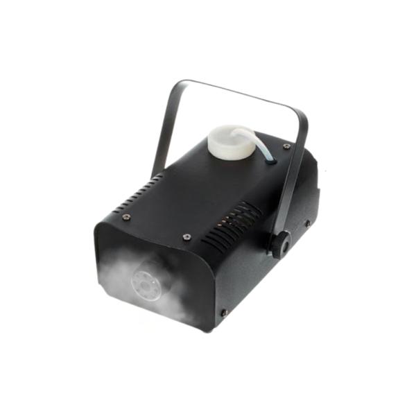 Máquina de humo portátil de 400W con asa para cargar, salida frontal de humo y tubo superior de llenado, ideal para fiestas, eventos, escenarios y ambientación de espacios con niebla decorativa