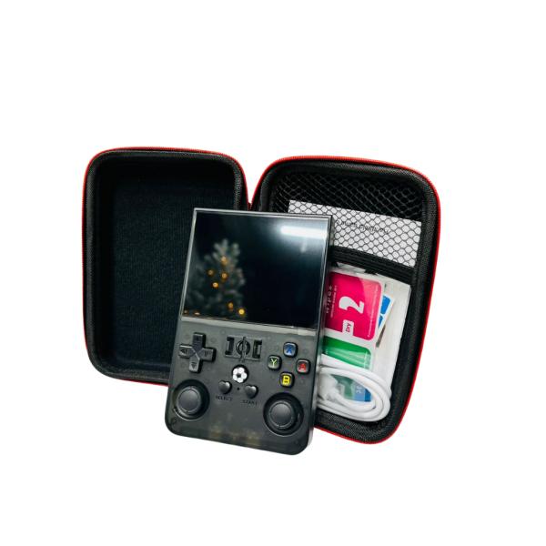 Consola de videojuegos portátil R36Pro con pantalla IPS de 3.5 pulgadas, sistema Linux, CPU RK3326 de 4 núcleos, 1GB de RAM, joysticks 3D duales, Wi-Fi y batería de hasta 6 horas para juegos retro, foto 6 de 9
