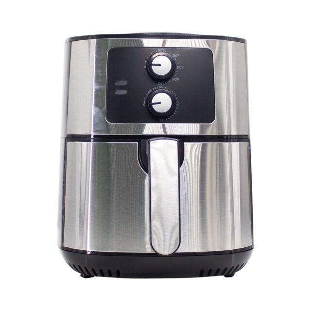 Freidora de aire ST-2042 de la marca Winning Star, carcasa de acero inoxidable, perillas de control y cesta con asa, para cocinar alimentos crujientes con poco aceite en casa, foto 2 de 3
